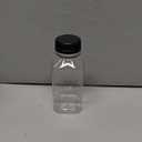 48pcs 8oz Juice bottle with caps,Plastic bottles with caps, Reusable Clear Bulk Beverage Containers for Juice, Milk and Other Beverages