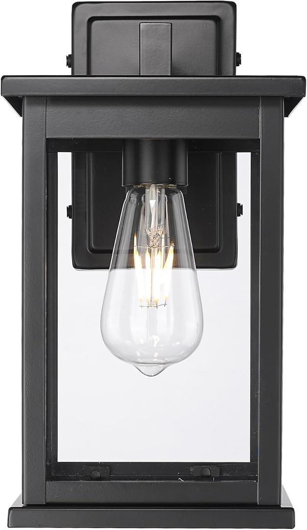 Millennium Lighting Bowton II 11" Tall Outdoor Wall Sconce with Dawn to Dusk Photocell, Medium