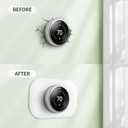 Compatible with Google Nest Thermostat 1st/2nd/3rd Wall Plate Cover - Petrichor Nest Thermostat Trim Kit, Made for Google Nest Thermostat 1st/2nd/3rd, Cover Imperfections Easy to Install - Snow