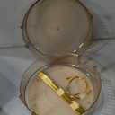 Rotating Makeup Organizer Countertop 2 Tier Lazy Susan Trays Clear Skincare Perfume Storage for Bathroom Counter Vanity, Amber Gold