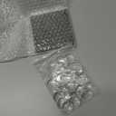 72 Pieces Round Craft Magnets Christmas Glass Ceramic Ferrite Magnet with Adhesive Backing and Transparent Clear Glass Gems for DIY Craft Fridge Refrigerator Pendants(1 Inch,Round)