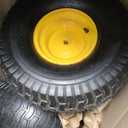 2 Pcs 20x10.00-8 Tubeless Lawn Mower Tire and Wheel, 20x10-8 Air-Filled Rear Tire and Rim Assembly for Riding Mowers, Lawn Tractors, Garden Tractors, 3/4" Bore, 3/16" Keyway, 3.5" Offset Hub, 4 Ply