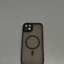 ImpactStrong Magnetic Guard Designed for iPhone 15 Case [Camera Protection] [Military Grade Drop Tested] [Compatible with MagSafe] Slim Translucent Matte Phone Case (6.1") - Black