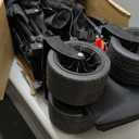 400L Large Double Decker Wagon Collapsible, 450lbs Beach Wagons Carts Foldable Heavy Duty, 55" Extended Utility Folding Cart for Camping, Garden, Sports, Grocery, Shopping (Black)