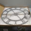 30 Inch Extra Giant Oversized Large Wall Clocks for Living Room Decor,Big Black Roman Numerals Metal Wall Clocks for Bedroom, Kitchen, Office,Housewarming Gift