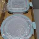 Glass Food Storage Containers with Lids, [18 Piece] Glass Meal Prep Containers, Containers for Food Storage with Lids, BPA Free & Leak Proof (9 Lid & 9 Container) (clear)