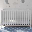 Graco Theo 3-in-1 Convertible Baby Crib - GREENGUARD Gold Certified, Converts to Toddler Bed & Daybed, Fits Standard Full-Size Baby Crib Mattress, 4 Adjustable Mattress Heights (White)