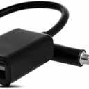 3.5mm Male AUX Audio Plug to USB Female Adapter OTG Cable Black 15CM for Devices with AUX Audio Jack