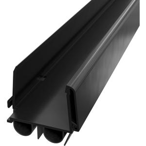 32 Inch Black, Adjustable Double Bubble Door Sweep for Exterior Doors, Under Door Seal with Drip Edge and Punched Drainage Channel, Pre-Notched for Weatherstripping, Trim-to-Fit Avodah Hardware