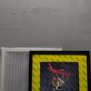 16x16 Frame Black With Mat 12x12 Solid Wood Picture Frames Wall Mounting (2 pack, 16x16 Inch)