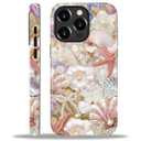 Yesad Case Compatible with iPhone 15 Pro, Cute Dual Layer Hybrid Phone Cover, Military Grade Drop Protection, Aesthetic Shockproof Phone Case for Women Girls, Glam Pearl Seashell
