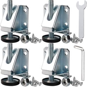 Anwenk Leveling Feet Heavy Duty Furniture Levelers Adjustable Table Leg Leveler w/Lock Nuts for Furniture,Table, Cabinets, Workbench,Shelving Units and More