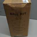 Foam Ball Pit, 47"×4.5" Ball Pits for Toddlers, Soft Round Kiddie Baby Playpen Ball Pool for Kids, Ideal Gift for Babies Indoor and Outdoor Game, Grey, (Balls not Included)