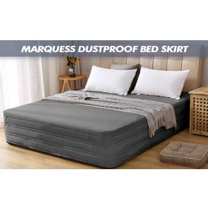 Marquess Quilted Bed Skirt, King Size, 14 Inch Drop, Dust Ruffle, Soft & Wrinkle-Free, Elegant Tailored Bedding, King
