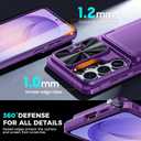 GooseBox for Samsung Galaxy S26 Ultra Case Wallet with RFID [Cards Holder][Camera Cover][Edge Raised] Full Body Shockproof Silicone Protective Phone Case for Galaxy S26 Ultra 2026 (Purple)