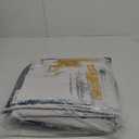 VKLIVING 5'x7' Area Rug Abstract Machine Washable Rug, Non-Slip Modern Woven Boho Soft Carpet Washable Rugs for Living Room, Bedroom, Kitchen, Dining, Office & Home Dcor (Gold Brushstroke)