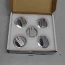 AMI PARTS DG94-03500A/Z Fit for Samsung Gas Stove Knob Replacement (5PCK) and DG94-04167 DG94-03500U Gas Stove Knobs-Models NX60T8111SS NX60T8311SS NX60T8711SS for Samsung Oven Stove knobs (Silver)