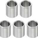 PATIKIL M6 Stainless Steel Spacers, 5 Pcs Metal Spacer Stainless Steel 6.1mm ID x 8mm OD x 8mm L Stainless Steel Spacer Screw Standoff Round for 1/4" or M6 Screw Bolts