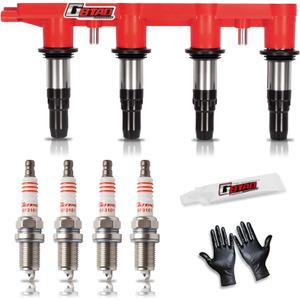 Upgraded Ignition Coil Pack and Spark Plug Compatible with 2011-2015 Chevy Cruze 1.8L, 2016 Cruze Limited 1.8L, 2012-2018 Chevy Sonic 1.8L, 2009-2011 Aveo 5 Aveo5 1.6L, 2009 2010 Pontiac G3 1.6L