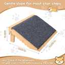 2-Pack Foldable Dog Ramp, Non-Slip Pet Ramp for Stairs, Porch Steps & Indoor Use, Easy Climbing for Small Medium Dogs & Cats, Easy Storage