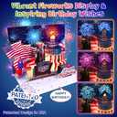 Birthday Card, Musical Pop Up Greeting Cards w Light, Blow Out Candle & Play Happy B-day Music Pop Up Card, Greeting Cards Gifts for Him or Her (Birthday Song, Presidential Blessings & Surprise)