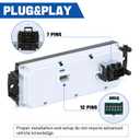 Front Climate Control Module Panel for GMC Sierra Chevy Silverado 1999-2002 599-266/15054697/ 15753264/19244873/ 9361355 Heater A/C Control Switch Air Conditioning Climate Control Module