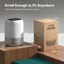 Air Purifiers for Home with High Efficiency Filter Up to 1076 Ft for Pet Hair, Odors, Pollen, Smoke, Compact Air Cleaner with 3 Speeds, Timer, Aroma Quiet 360Intake Filter, White