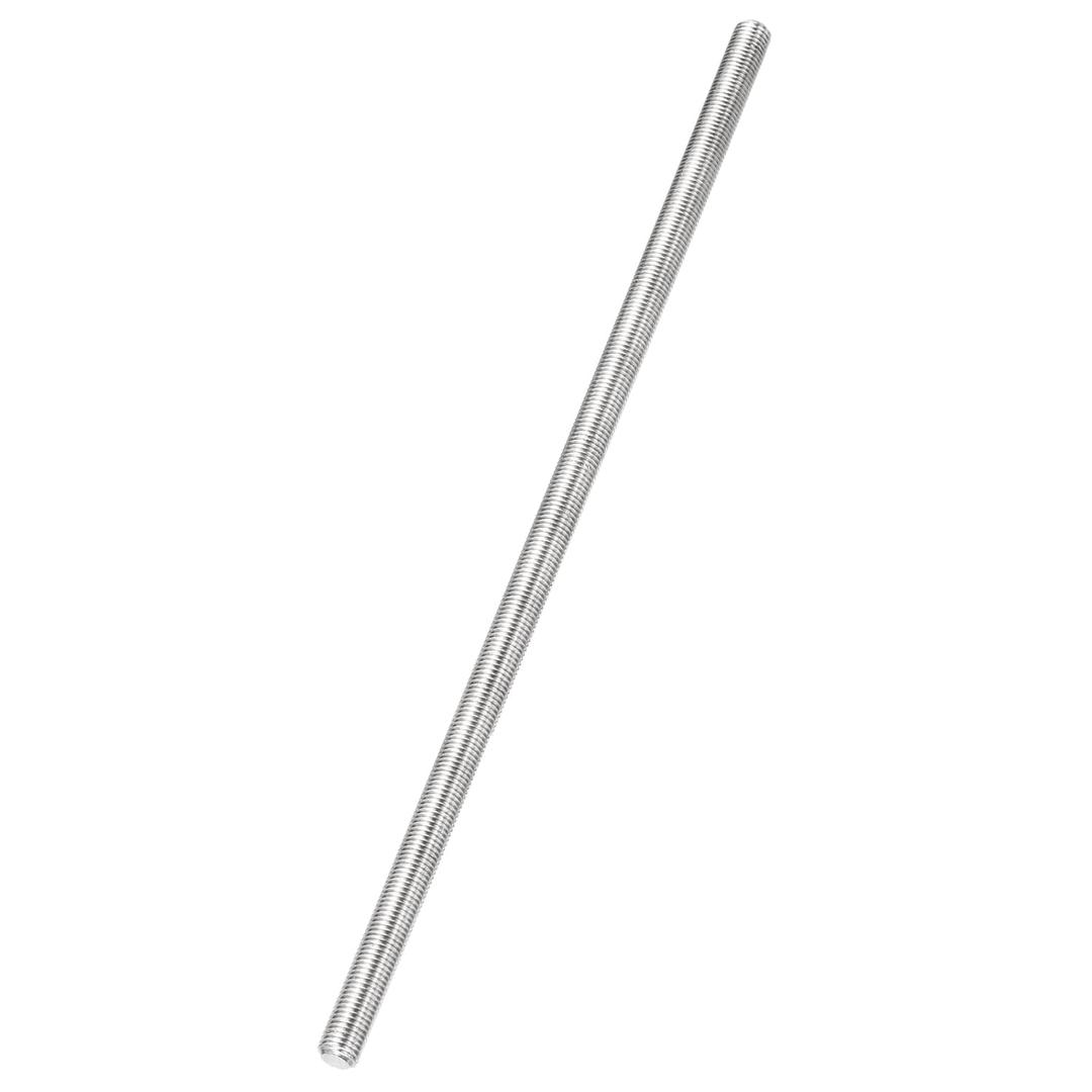 uxcell Fully Threaded Rod, M8 x 1mm Pitch 304 Stainless Steel Right Hand Fine Threads Studs, 250mm/10 inch Threaded Screw Rods Fasteners for Anchors Bolts Hangers Clamps U Bolts