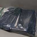 Area Rug 4x6 Washable Bedroom Rugs Non Slip Modern Solid Color Large Living Room Throw Carpet Low Pile Minimalist Kitchen Rug Plain Accent Rug Mat Classic Boho Area Rugs for Nursery Entryway, Navy