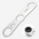 Hubako 5 in 1 Multifunction Bottom Bracket Wrench for 48 49 50 OD 12 Notch, Cr-V Steel + Ni-Cr Plating BB Wrench Tool with 2 Look-YT Hole, Bicycle Bottom Bracket Bearing Install Removal Tool