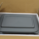 8-Piece Deep Glass Baking Dish Set with Plastic lids,Rectangular Glass Bakeware Set with Lids, Baking Pans for Lasagna, Leftovers, Cooking, Kitchen, Freezer-to-Oven and Dishwasher, Gray