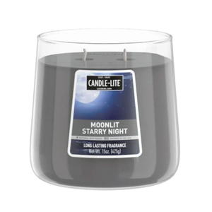 Moonlit Starry Night 15oz 2-wick Jar Candle 