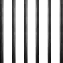 GeilSpace 6 Pack 3/4" x 48" Pre-Cut Black Metal Pipe, Industrial Steel Fits Standard Three Quarters Inch Threaded Pipes and Fittings - Vintage DIY Industrial Shelving (3/4"  48", Black)