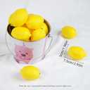 Notakia 25 Artificial Lemons Artificial Fruits Fake Lemons Lifelike Lemonade Simulation Party Kitchen Table Summer Decorations Vase Filler Photographic Props (25 Pcs Yellow Lemons)