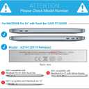 IBENZER Compatible with MacBook Pro 16 Inch Case A2141 Release 2020 2019, Hard Shell Case with Keyboard Cover & Type C Adapter for Old Version Mac Pro 16, Crystal Black, T16CYBK+1TC