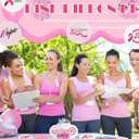 Vicenpal 48 Pcs Breast Cancer Awareness Gifts Bulk Mini Pocket Mirrors for Women Pink Ribbon Portable Round Makeup Mirror for Breast Cancer Charity, Office, Fundraiser Events