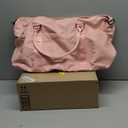 TOPBAG Travel Duffle Bag, Waterproof Weekender Carry On Tote Bags for Women, Sport Gym Bag for Men, Hospital Bag for Labor and Delivery, Overnight Luggage Bag with Trolley Sleeve Coral Pink