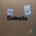 Babelio Baby Gate for Stairs & Doorways, 26-43" W 34" H Extra Tall| No Bottom Bar| Easy Installation| One-handed Operation| Auto-close| Hardware Mount (Drill Needed) Safety Dog/Pet Gate Indoor (White)
