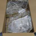 Corner Shower Shelves with 4 Hooks, 2-Tier Stainless Steel Bathroom Shower Organizers, Wall Mounted Caddy Shelves No Drilling with Adhesive, Triangle Storage Shelf for Toilet, Dorm and Kitchen, Gold