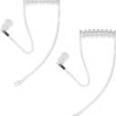 Replacement Acoustic Coil Tube for M0torola Kenwood Two Way Radio Walkie Talkie Earpiece (Pack of 2)