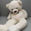 MaoGoLan Giant Teddy Bear Big 4 Feet Stuffed Animal Stuffed Bear Baby Shower Life Size Large Teddy for Girlfriend Boyfriend Wife Children (Cream)