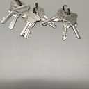 BESTTEN 4 Pack Door Knob with Lock and Key, Keyed Different Entry Door Knob, for Entrance and Front Door, Satin Nickel