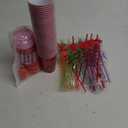 Maxcheck 36 Sets 16 oz Strawberry Cups Birthday Party Favors with Colorful Lids and Straws for Birthday Decorations Rainbow Plastic Cups Reusable Plastic Straws for Party