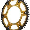 Supersprox Stealth Rear Sprocket (51T) (Gold) Compatible With 94-19 KTM 250SX