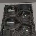 Gusto Nostro Crystal Glasses Set of 4, 22 Oz Long Stem Modern Glasses for White and Red , Dishwasher Safe, Fancy, Elegant, Large and Tall Glass for Wedding Christmas Anniversary (Crystal Design 3)