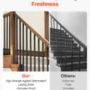 VEVOR 16 Pack 44 Inch Stair Balusters, Carbon Steel Square Hollow Spindles, Corrosion-Proof Indoor & Deck Railing with Pre-Drilled Holes, Matte Black Finish