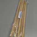 Wooden Dowel Rods Wood Dowels for Crafts, 10 PCS 5/8 x 15 Bamboo Wooden Sticks for Crafts, Round Macrame Dowels, Unfinished Hard Wood Sticks for Crafting, Arts and DIYers and Wedding Ribbon Wands