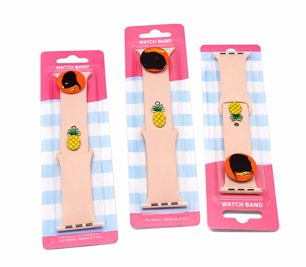 Watch Band With Charms 3pcs