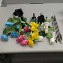 Solar Lights Outdoor Waterproof for Garden Decor, 4 Pack Solar Garden Lights for Outside, Outdoor Solar Lights for Yard with Solar Flowers Lights, Solar Powered Yard Decorations