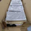 OLIXIS 7 Drawers Dresser for Bedroom, Fabric Storage Tower for Living Room, Entryway - Sturdy Steel Frame, Wooden Top and Easy Pull Fabric Bins, Closet Chests Organizer for Clothes,Light Gray